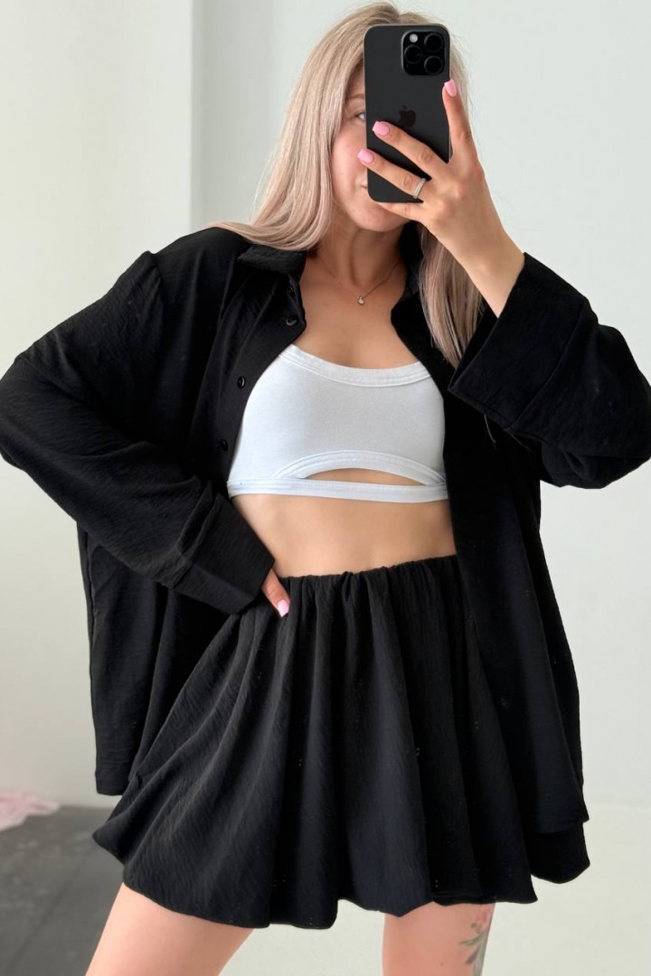 Нежный костюм рубашка +юбка RAB-671A609