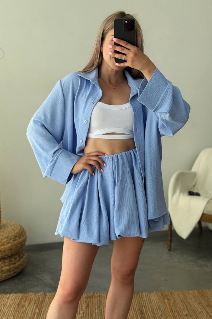 Нежный костюм рубашка +юбка RAB-671A609