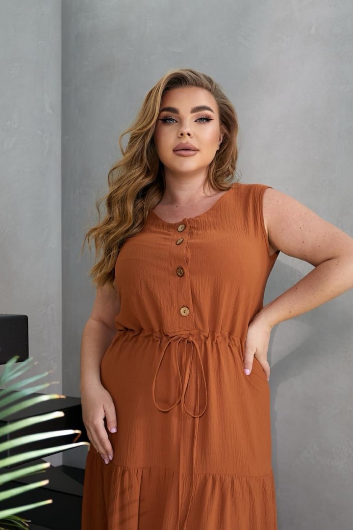 Сарафан А-силуэта с кулиской RIL-0488A11