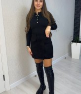 Юбка шорты черные SABI-01.1A240