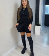 Замшева спідниця-шорти SABI-01.1A240