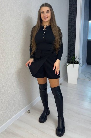 Замшева спідниця-шорти SABI-01.1A240