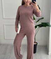 Эффектный вязаный костюм двойка SABI-022A500