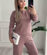 Эффектный вязаный костюм двойка SABI-022A500