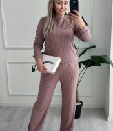 Эффектный вязаный костюм двойка SABI-022A500