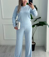 Эффектный вязаный костюм двойка SABI-022A500