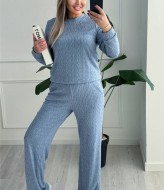 Эффектный вязаный костюм двойка SABI-022A500