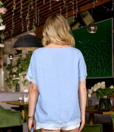 Стильная футболка с кружевом IB-1154A460