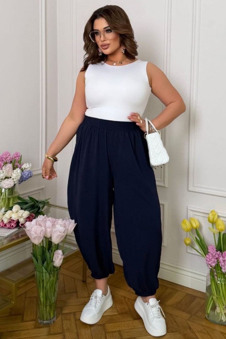 Брюки султанка з карманами ZP-1345A370