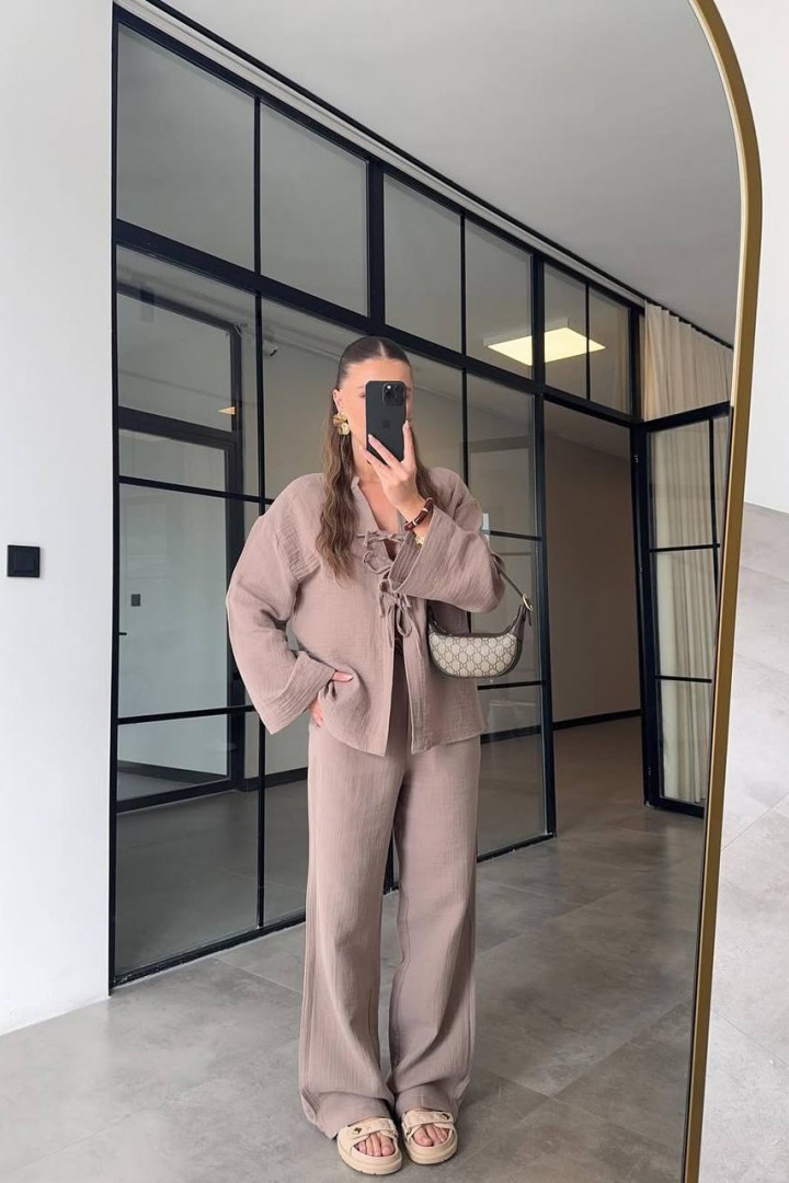 Легкий стильный костюм EVD-379A590