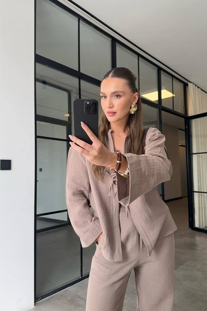 Легкий стильный костюм EVD-379A590