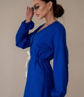 Льняное платье с пуговицами ANB-244A420