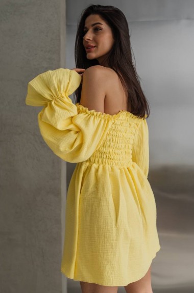 Платье короткое с длинным рукавом YM-5928A12.5 Платье короткое с длинным рукавом YM-5928A12.5