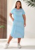 Платье в полоску трикотаж  IV-0340A400