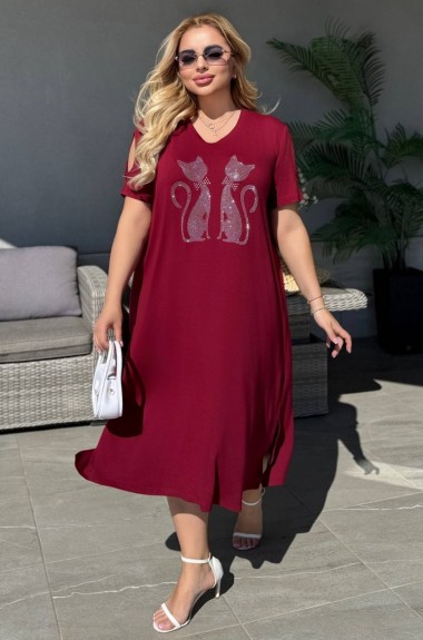 Женское летнее платье свободного кроя IRI-0020022A13 Женское летнее платье свободного кроя IRI-0020022A13