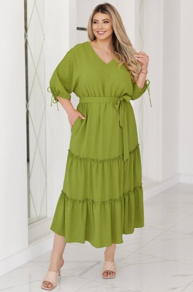 Платье с воланами на юбке  VLT-1647А600