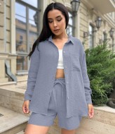 Костюм из муслина с шортами VM-10484A470