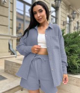 Костюм из муслина с шортами VM-10484A470