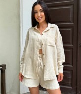 Костюм из муслина с шортами VM-10484A470