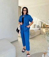 Костюм брючный лен женский KG-4110A660