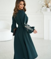 Платье с вышивкой на рукавах KA-7507A850