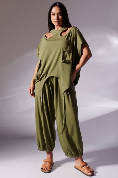 Костюм с широкими штанами женский IS-147A1250