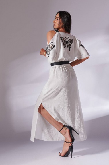 Длинное платье в пол летнее NJ-IS-140A1000 Длинное платье в пол летнее NJ-IS-140A1000