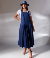 Льняной сарафан на бретельках  IS-144A1000