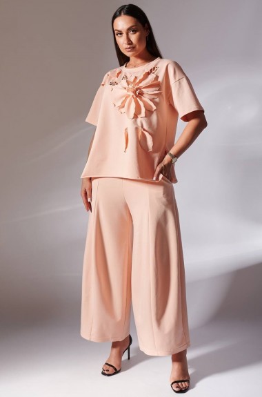 Трикотажный летний костюм женский IS-143A1150 Трикотажный летний костюм женский IS-143A1150