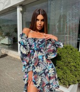 Платье с принтом MB-51A400