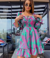 Платье с принтом MB-51A400