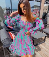 Платье с принтом MB-51A400