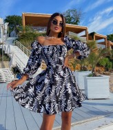 Платье с принтом MB-51A400