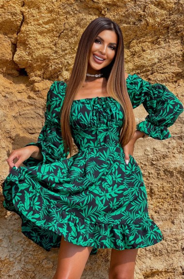 Платье с принтом MB-51A400