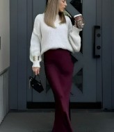 Шовкова довга спідниця KC-3340A350