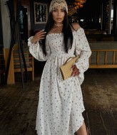 Платье с принтом VM-10517A570