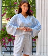 Льняной костюм с шортами женский  NOB-25034A490