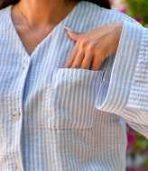 Льняной костюм с шортами женский  NOB-25034A490