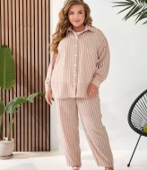 Льняной костюм тройка NOB-25030A800