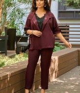 Праздничный брючный костюм женский VOJ-915A850