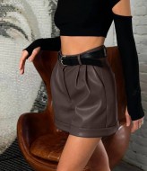 Шорты женские кожаные  MIS-198A330