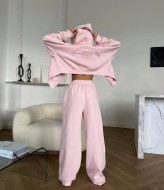 Теплый спортивный костюм женский на флисе  NUL-8024A680