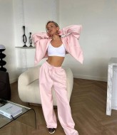 Теплый спортивный костюм женский на флисе  NUL-8024A680