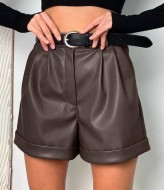 Шорты женские кожаные  MIS-198A330