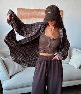 Прямые спортивные штаны женские  ANN-435A320