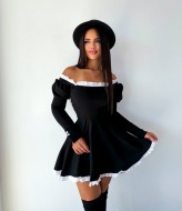 Платье со шнуровкой YLM-588A480