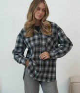 Женская рубашка в клетку оверсайз  SSY-020A500
