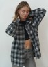 Женская рубашка в клетку оверсайз  SSY-020A500