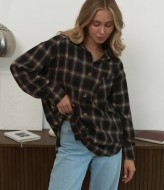 Женская рубашка в клетку оверсайз  SSY-020A500