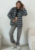 Женская рубашка в клетку оверсайз SSY-020A500